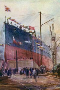 战斗巡洋舰“新西兰”上的股票，1912年 作者 威廉·莱昂内尔·威利